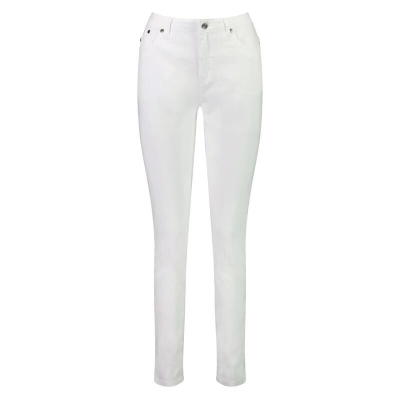 Vassalli Basket Weave Skinny Leg Jean image number 11